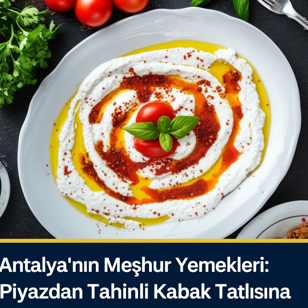 Antalya’nın Meşhur Yemekleri: Piyazdan Tahinli Kabak Tatlısına