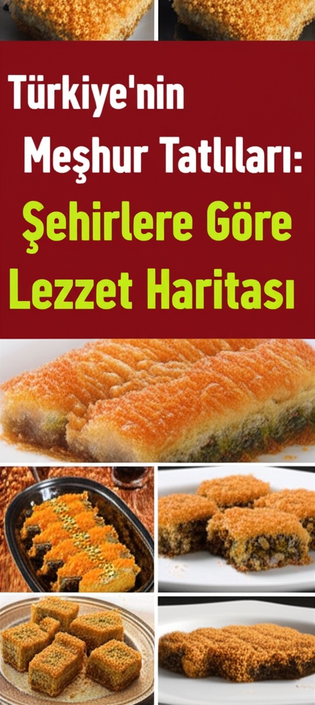 Türkiye’nin Meşhur Tatlıları: Şehirlere Göre Lezzet Haritası