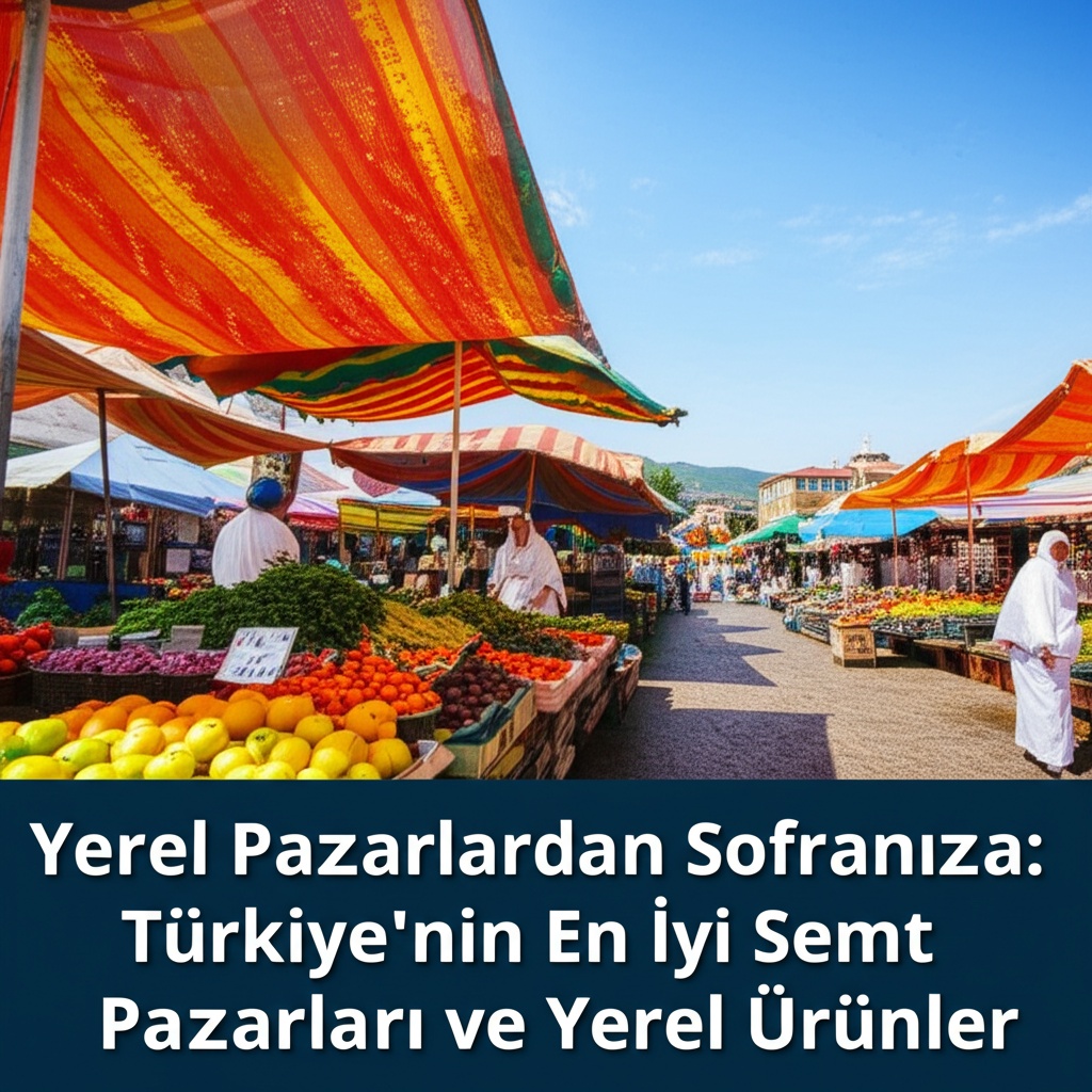 Yerel Pazarlardan Sofranıza: Türkiye’nin En İyi Semt Pazarları ve Yerel Ürünler